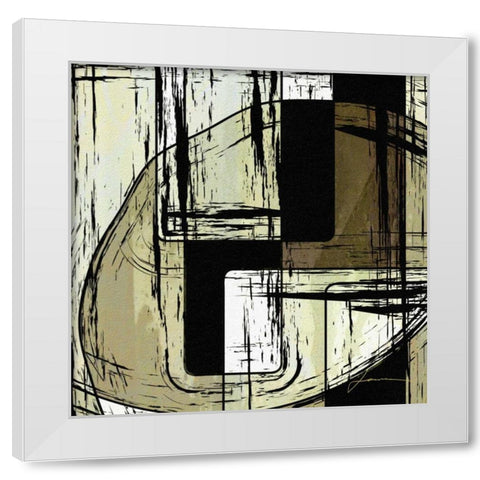 Scene Change IV White Modern Wood Framed Art Print by Burghardt, James
