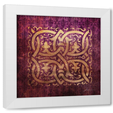 Antiquity Tiles II White Modern Wood Framed Art Print by Burghardt, James