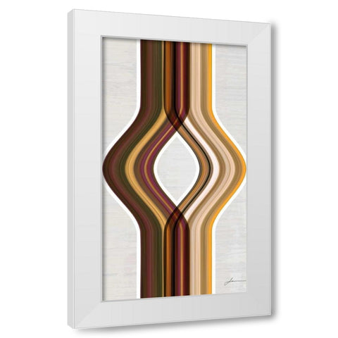 Modern Dance I White Modern Wood Framed Art Print by Burghardt, James