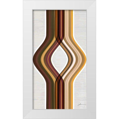 Modern Dance I White Modern Wood Framed Art Print by Burghardt, James