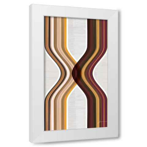 Modern Dance II White Modern Wood Framed Art Print by Burghardt, James