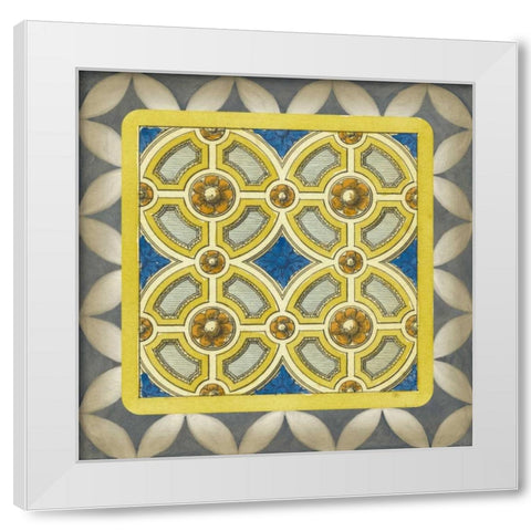 Classic Tile II White Modern Wood Framed Art Print by Vision Studio