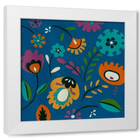 Calliope III White Modern Wood Framed Art Print by Zarris, Chariklia