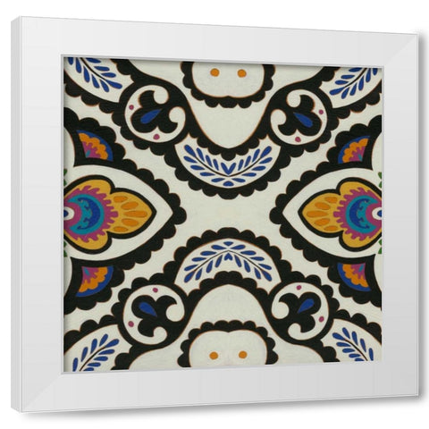 Calliope Compliment II White Modern Wood Framed Art Print by Zarris, Chariklia