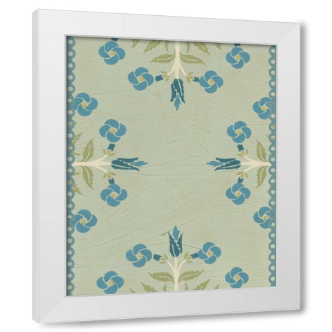 Cottage Vignette IV White Modern Wood Framed Art Print by Vess, June Erica