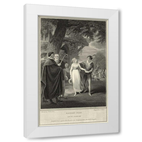 Winters Tale White Modern Wood Framed Art Print by Unknown