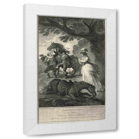 Taming of the Shrew White Modern Wood Framed Art Print by Unknown