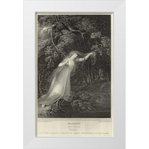 Hamlet White Modern Wood Framed Art Print by Unknown