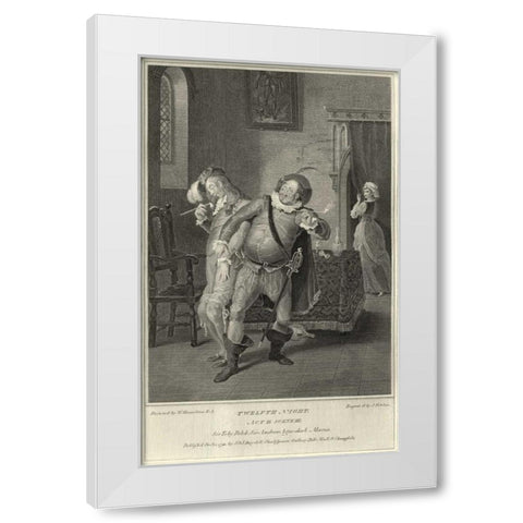 Twelth Night White Modern Wood Framed Art Print by Unknown