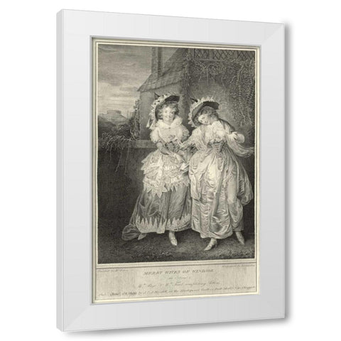 The Merry Wives of Windsor White Modern Wood Framed Art Print by Unknown