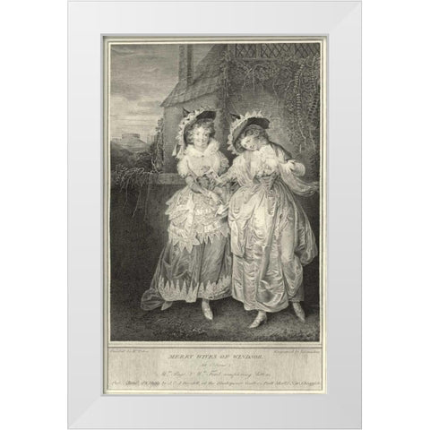 The Merry Wives of Windsor White Modern Wood Framed Art Print by Unknown