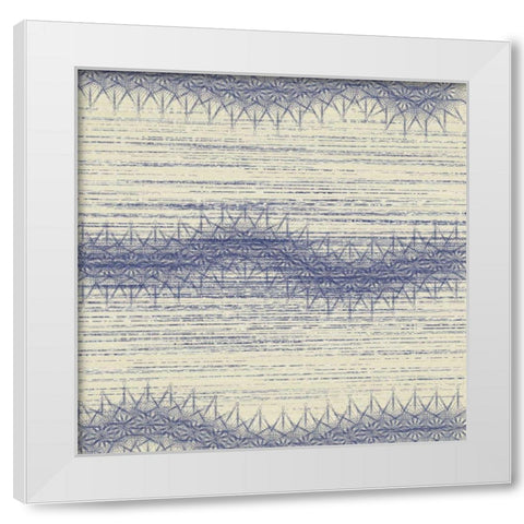 Spiro Striations I White Modern Wood Framed Art Print by Mountain, Ricki