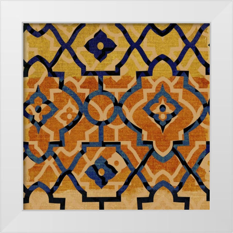 Morocco Tile V White Modern Wood Framed Art Print by Mountain, Ricki
