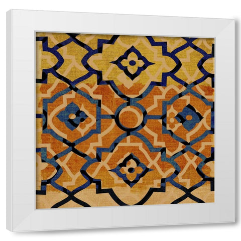 Morocco Tile VI White Modern Wood Framed Art Print by Mountain, Ricki