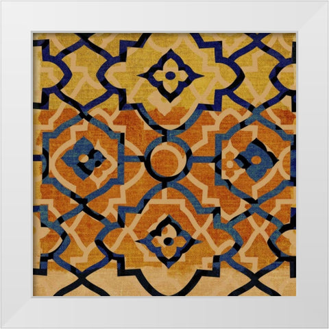 Morocco Tile VI White Modern Wood Framed Art Print by Mountain, Ricki