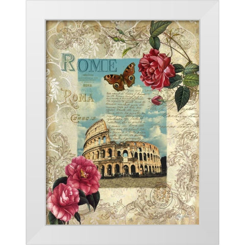 Eternal Rome White Modern Wood Framed Art Print by White, Abby