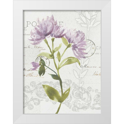 Romantic Watercolor II White Modern Wood Framed Art Print by Mosley, Kiana