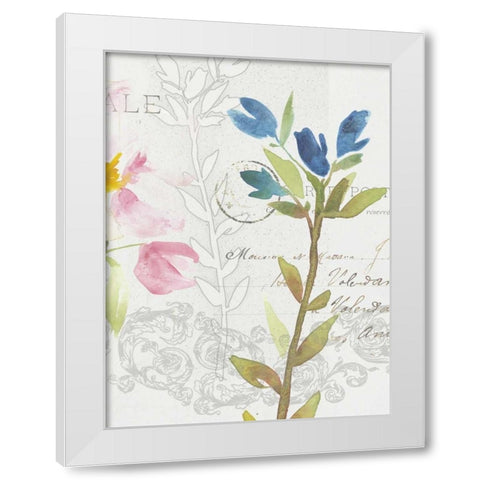 Romantic Watercolor III White Modern Wood Framed Art Print by Mosley, Kiana