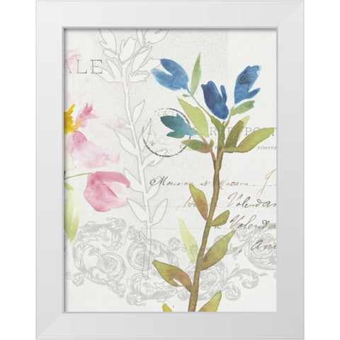 Romantic Watercolor III White Modern Wood Framed Art Print by Mosley, Kiana