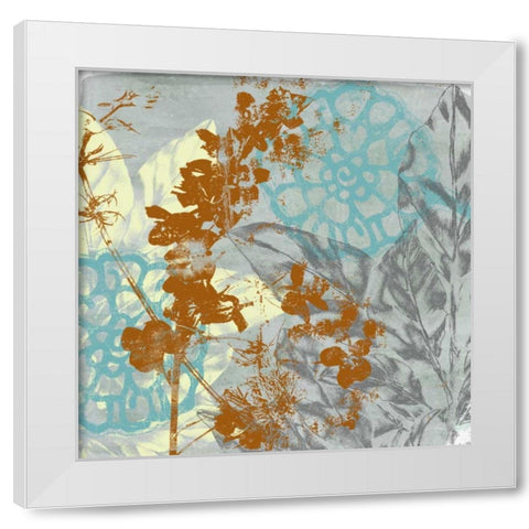 Tropical Interplay I White Modern Wood Framed Art Print by Goldberger, Jennifer