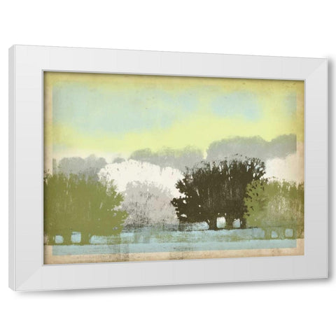 Serene Park II White Modern Wood Framed Art Print by Vision Studio