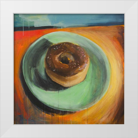 Fresh Daily II White Modern Wood Framed Art Print by Evans, Bridget G.