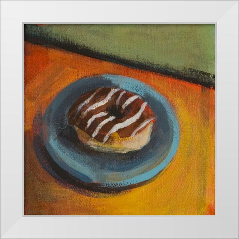 Fresh Daily V White Modern Wood Framed Art Print by Evans, Bridget G.