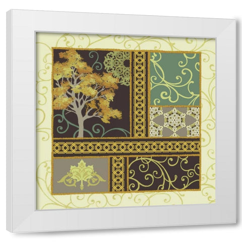 Maple Stories II White Modern Wood Framed Art Print by Hoffman, Katia