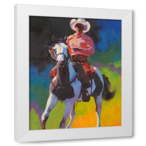 Touch Enough White Modern Wood Framed Art Print by Chapman, Julie