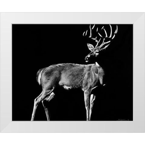 The Prize White Modern Wood Framed Art Print by Chapman, Julie