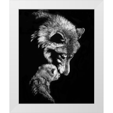 Tenderness White Modern Wood Framed Art Print by Chapman, Julie