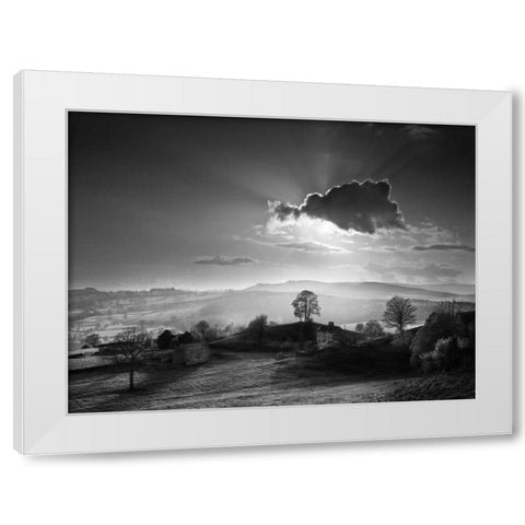 Light from Behind White Modern Wood Framed Art Print by Henson, Martin