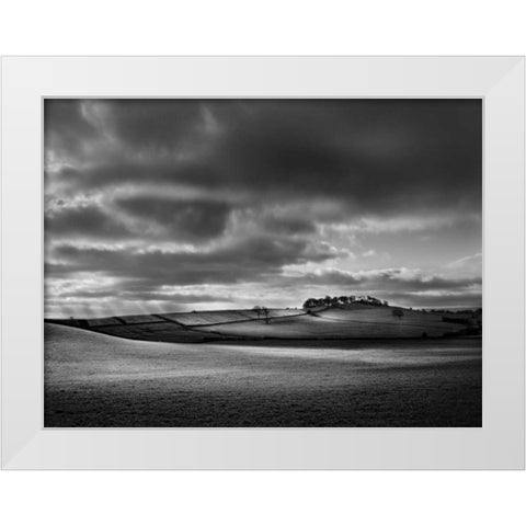 Billings View White Modern Wood Framed Art Print by Henson, Martin