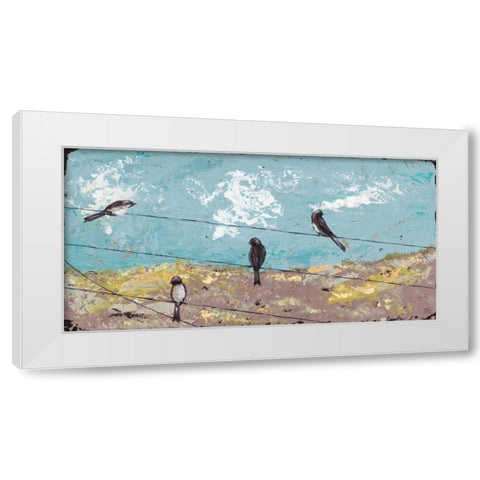Highwire Act White Modern Wood Framed Art Print by Reynolds, Jade