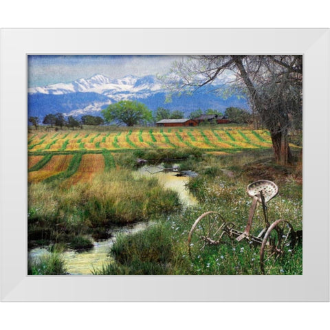 Idyllic Farm I White Modern Wood Framed Art Print by Vest, Chris