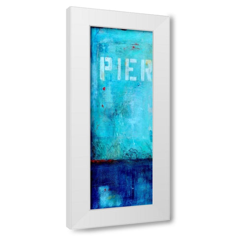 Pier 34 I White Modern Wood Framed Art Print by Ashley, Erin