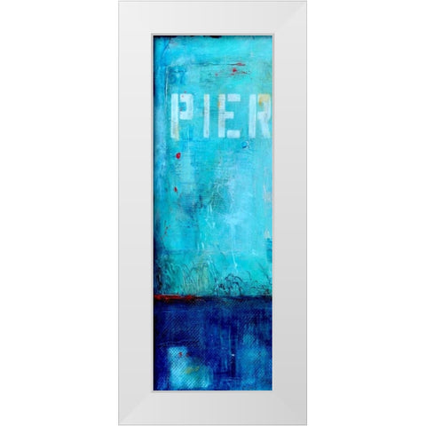 Pier 34 I White Modern Wood Framed Art Print by Ashley, Erin