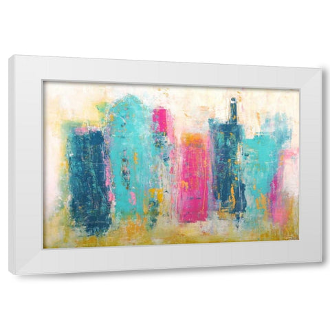 City Dreams White Modern Wood Framed Art Print by Ashley, Erin