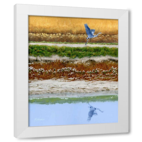 Blackwater Tapestry II White Modern Wood Framed Art Print by Szatkowski, Fred