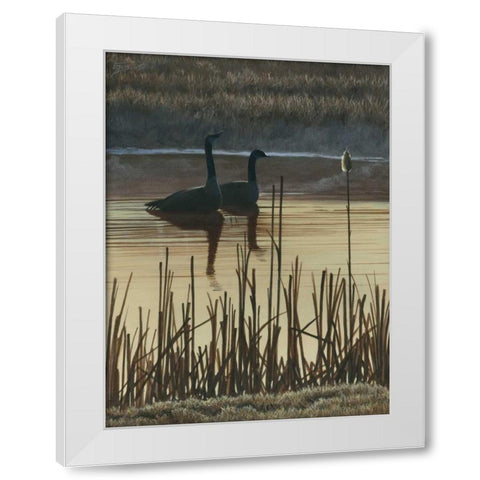 First Light I White Modern Wood Framed Art Print by Szatkowski, Fred