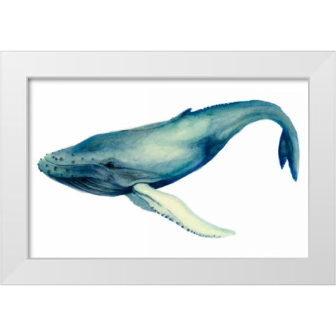 The Whales Song I White Modern Wood Framed Art Print by Popp, Grace