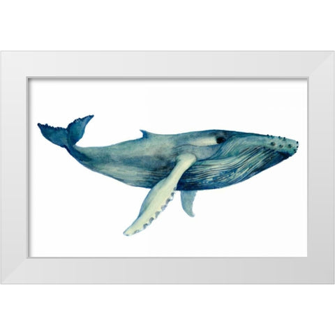 The Whales Song II White Modern Wood Framed Art Print by Popp, Grace