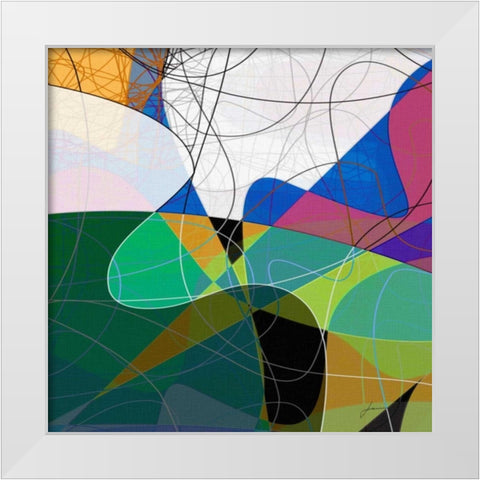 Entangled I White Modern Wood Framed Art Print by Burghardt, James