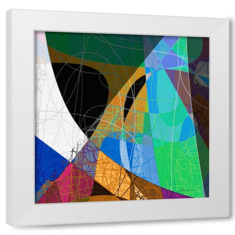 Entangled II White Modern Wood Framed Art Print by Burghardt, James