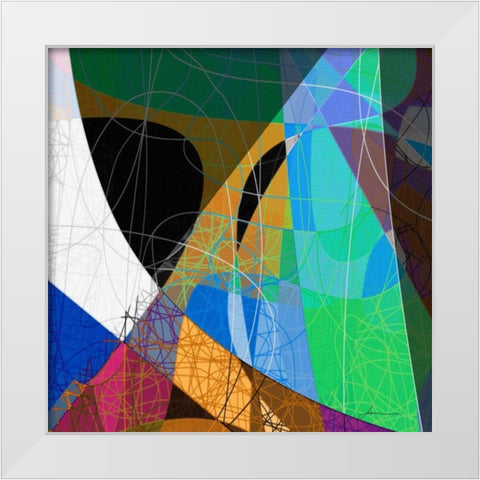 Entangled II White Modern Wood Framed Art Print by Burghardt, James