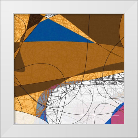 Tangled I White Modern Wood Framed Art Print by Burghardt, James