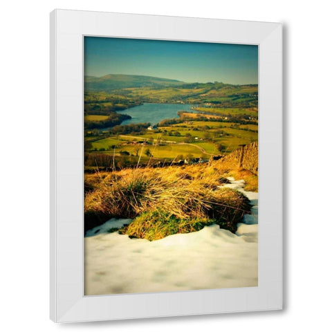 Blue Skies II White Modern Wood Framed Art Print by Bell, Lillian