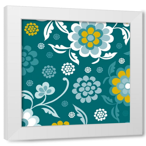 Emerald Forest I White Modern Wood Framed Art Print by Ketchum, Nicole