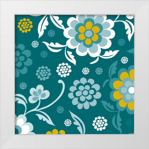 Emerald Forest I White Modern Wood Framed Art Print by Ketchum, Nicole