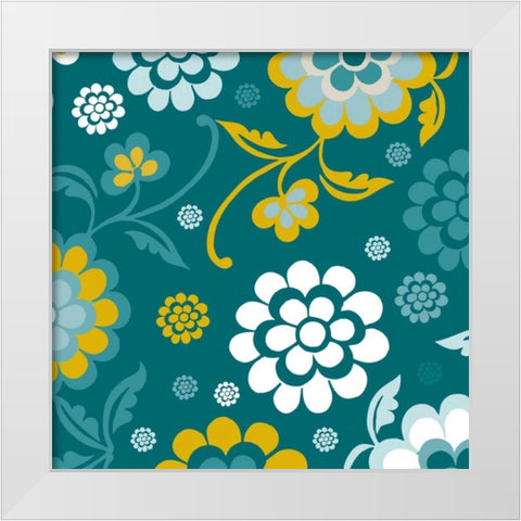 Emerald Forest II White Modern Wood Framed Art Print by Ketchum, Nicole